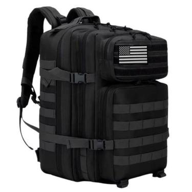 Imagem de Mochila Tática 50 Litros Trilha Militar Patch USA COR:;TAMANHO:G;GÊNERO:UNISSEX-Unissex