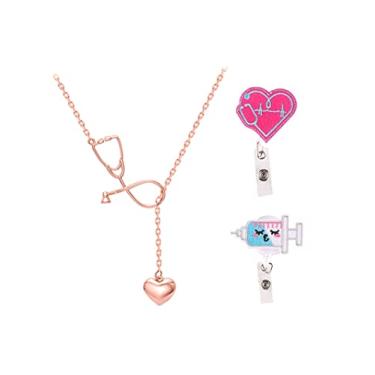 Imagem de Colar de enfermeira para mulheres, presentes legais para enfermeiras, presentes de graduação de enfermagem, presente de agradecimento para estudante, presente legal para enfermeiras, presentes de