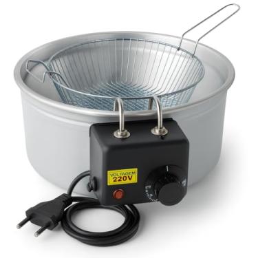 Imagem de Fritadeira Elétrica Industrial Redonda 5 L Aço Inoxidável (110, Volts)