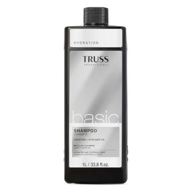 Imagem de Truss Basic Shampoo e Condicionador Profissional, Hidratante com Creatina e Óleo de Abacate, 1L, Kit com 2 unidades