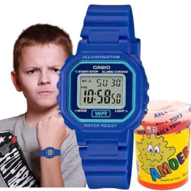 Imagem de Relógio de Pulso Casio Infantil Digital Prova Dágua Calendário Alarme 