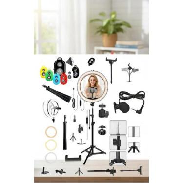 Imagem de Ring Light LED 26cm Completo: Luz P/ Lives, Vídeos e Fotos - Congratul