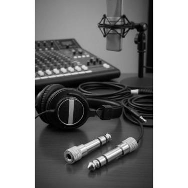 Imagem de Adaptador P2 Fêmea p/ P10 Macho Stereo Metal Blindado - Congratulation