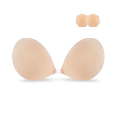 Imagem de Sutiã adesivo Niidor Sticky Invisible Push up Silicone Nude