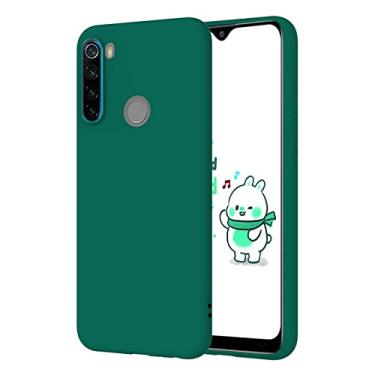 Imagem de Capa de silicone macio de cor sólida Candy para Xiaomi para Redmi Note 8T 8 7 7A 6 6A 5 Pro Capa de telefone fosca de TPU macio para Redmi Note 9 9S, Verde Exército, para Redmi 8A