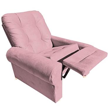 Imagem de Poltrona Reclinavel Sala Quarto Amamentação Astra Rosa