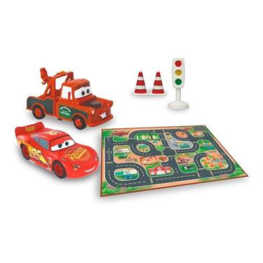 Carrinho Cars Corrida Fricção infantil Relâmpago Mcqueen Mate Disney Pixar  - ATMAS - Carrinho de Brinquedo - Magazine Luiza