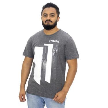 Imagem de Camiseta Estampada Masculina Rg-518 Cinza Escuro