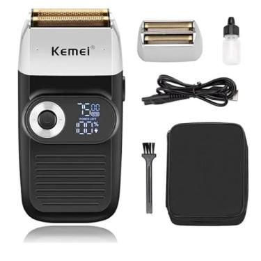 Imagem de Barbeador Profissional Máquina Shaver Barba Recarregável Km-2026