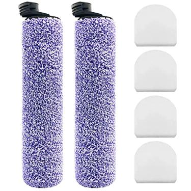 Imagem de VACUSHOP Escova de rolo de substituição para aspirador de pó Shark WD101 WD201 AW201 acessórios peças x2 escovas de rolo x4 filtros