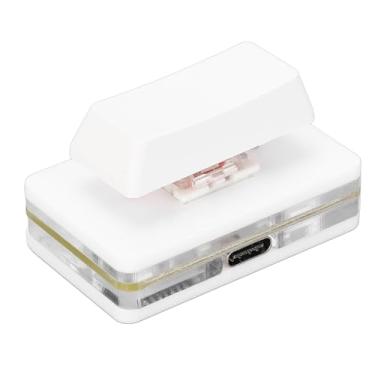 Imagem de Teclado OSU, teclado para PC com macro programável definido pelo usuário Teclado único com interruptor Mini teclado compacto para jogos, teclado mecânico RGB com botão USB (Branco)