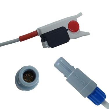 Imagem de Sensor Spo2 Clip Adulto Mindray Mec 1000/2000 - 6 Pinos - Maple Hospit