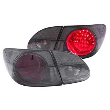 Imagem de AnzoUSA 321270 Lanterna traseira de LED vermelha/fumê para Toyota Corolla - 4 peças - (vendido em pares)