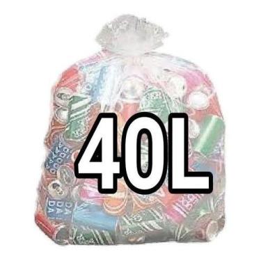 Imagem de Sacos De Lixo 40 Litros Transparente 100Un - HIGIPACK