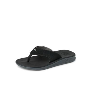 Imagem de REEF Rover Chinelo masculino, palmilha de suporte e ultramacia, sola durável que não marca, Preto, 48