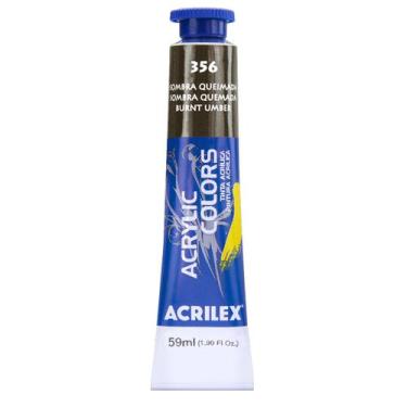 Imagem de Tinta acrylic colors acrilex 59ml escolha a cor, 356 - SOMBRA QUEIMADA