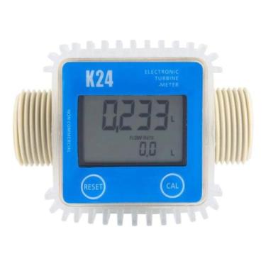 Imagem de Medidor Fluxo Digital K24 Hidrômetro Óleo Diesel Água Br - Fluxo K24