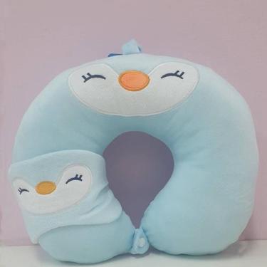 Imagem de Almofada Travesseiro Descanso de Pescoço Viagem + Máscara de Dormir Ta