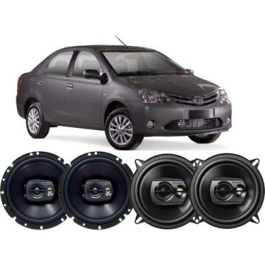 Imagem de Kit Alto Falante Pioneer Original Toyota Etios 240w 6 E 5, Preto