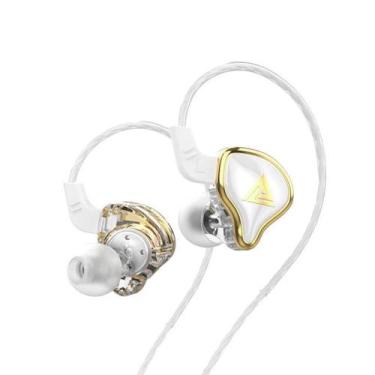 Imagem de Fone De Ouvido Gamer Dj Musicos Retorno Palco Inear C/case Cor Branco 