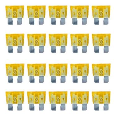 Imagem de Kit 20 Fusíveis Lâmina Zh270A 5A Engate Laranja Automotivo - OEM