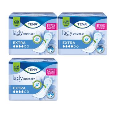 Imagem de Kit C3 Absorvente Lady Discreet Extra Conforto - Tena