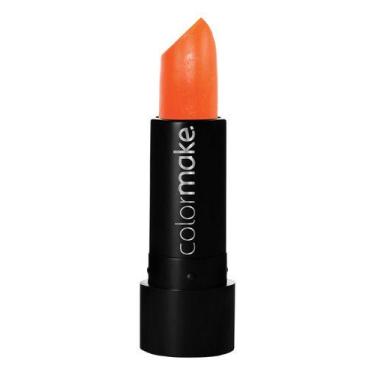 Imagem de Batom Neon Fluorescente Cremoso Colormake Luz Negra Vegano, Laranja Ne
