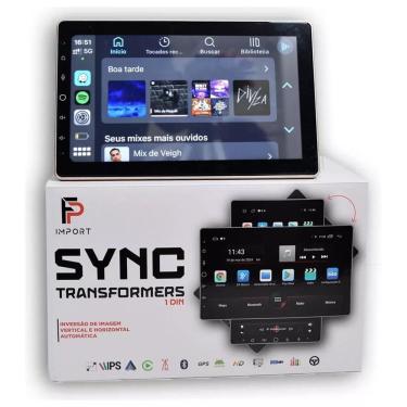 Imagem de Multimídia Transformers Tela Giratória 10 Pol Android Carplay