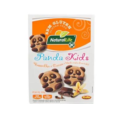 Imagem de Biscoito Infantil Sem Lactose Baunilha e Cacau - Panda Kids Natural Li