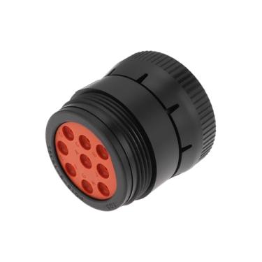 Imagem de YINETTECH Plugue conector fêmea de fio elétrico de 9 pinos HD16-9-1939S adequado para a maioria dos carros