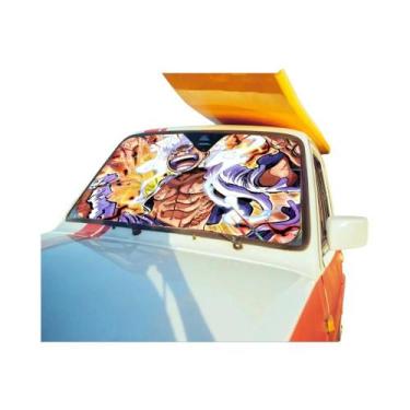 Imagem de Luffy Gear5 One Piece Personalizado Folha De Alumínio Para-brisa De Ca