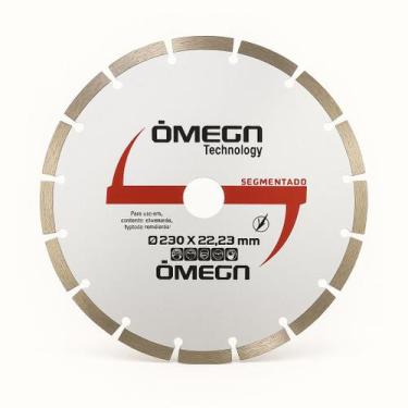 Imagem de Disco Corte Diamantado 9 Pol 230mm Esmerilhadeira - OMEGA, Segmentado