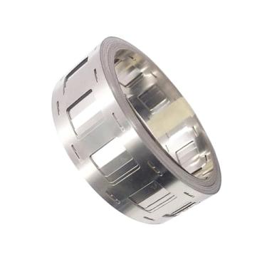 Imagem de DVFOYTI Tira banhada a níquel 21700 2P 5 m/rolo 0,15 x 31 mm, espaçamento de 21,5 mm, usada para soldagem a ponto de bateria Li 21700, pacotes de baterias, projetos de energia DIY.