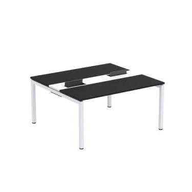 Imagem de Estação de Trabalho Mesa Plataforma Escritório Dupla para 2 Pessoas co