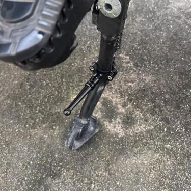 Imagem de Midimttop Suporte de pé de motocicleta universal para kit de extensão de suporte lateral de 19-23 mm, ferramenta assistente de pedal, peça de suporte de scooter para KA&WA&SA&KI HO&NDA YA&MA&HA SU&ZU