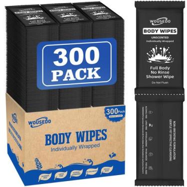 Imagem de Toalhetes corporais WOUSEDO Ultra Thick Soft Large, 300 unidades, emba