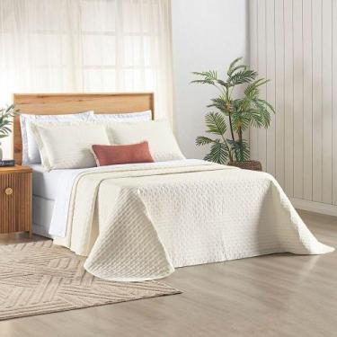 Imagem de Cobre Leito Verity Queen 03 Peças - Palha. - BIA ENXOVAIS