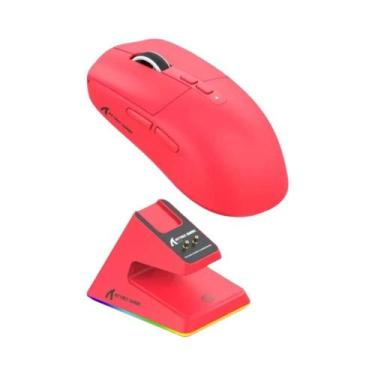 Imagem de Mouse Gamer RGB Sem Fio Attack Shark X6 Com Base De Carregamento Magné