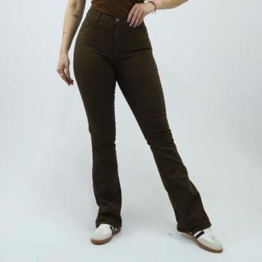 Imagem de Calca Sarja Sawary BootCut, 38, Marrom