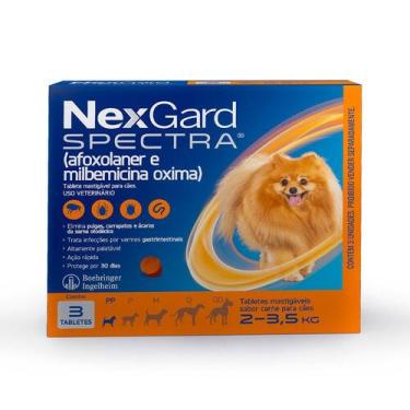 Imagem de Antipulgas e Carrapatos Spectra Cães 2 a 3,5Kg Nexgard