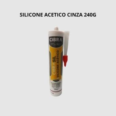 Imagem de Silicone Acetico 240g Cinza Cibra