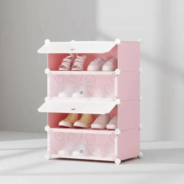 Imagem de Armário Modular Portátil Sapateira E Organizador Rosa - Yeet