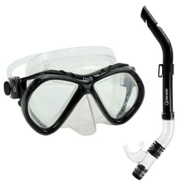 Imagem de Kit Mergulho Máscara Onix Silicone Snorkel Com Válvula Sk09 - FUN DIVE