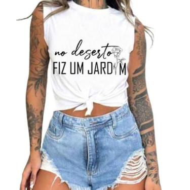 Imagem de Cropped T-Shirts Feminino Estampado - Cristã- Várias Estampas 16 - meg