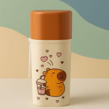 Imagem de Porta Escova e Pasta de Dente Capivara  4 Modelos Diversos Oval  Para 