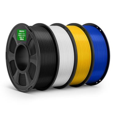Imagem de DEEPLEE Filamento PETG PRO 1,75 mm, preto, branco, amarelo, azul, 4 kg, filamentos de impressora 3D PETG de 1,75 mm, maior resistência e resistência ao clima, adequado para a maioria das impressoras