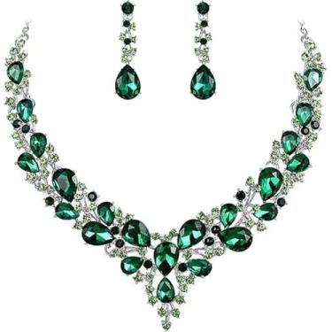 Imagem de Ranfare Conjunto de 3 peças de coroa de rainha barroca, brincos de tiara, colar, tiara de cristal, tiaras e coroas, Strass, Strass