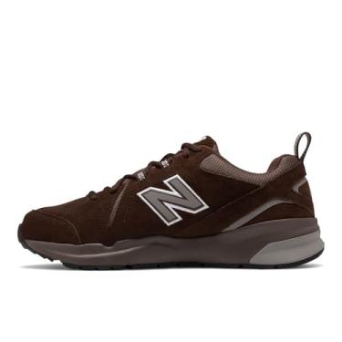 Imagem de New Balance Tênis masculino 608V5 Crosstraining, Marrom chocolate/branco, 14 Wide
