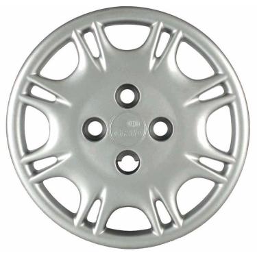Imagem de Calota Grid Aro 13p 006cb-pta Prata Modelo Fiat Uno Smart 2001 Cubo Baixo - Pc / 4