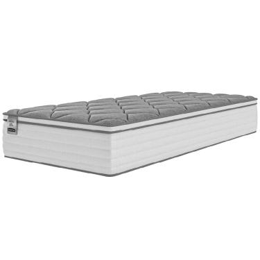 Imagem de Colchão Solteiro Molas Com Pillow Max Force 88x188x27cm Branco cinza Inducol